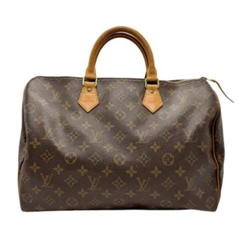 Pre-owned Canvas handbags Louis Vuitton Vintage , Brown , Dames