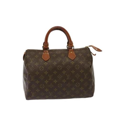 Pre-owned Canvas handbags Louis Vuitton Vintage , Brown , Dames