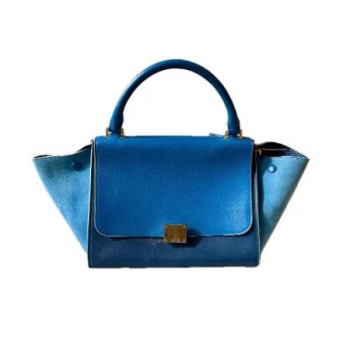 Pre-owned Leather celine-bags Celine Vintage , Blue , Dames