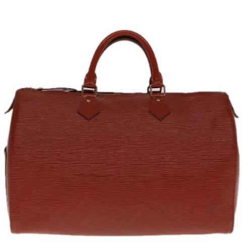 Pre-owned Leather handbags Louis Vuitton Vintage , Brown , Dames