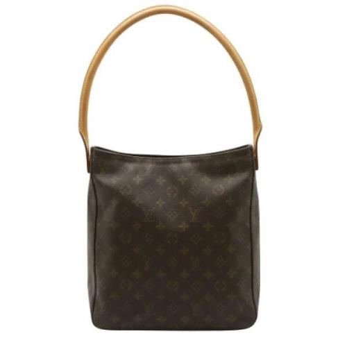 Pre-owned Canvas handbags Louis Vuitton Vintage , Brown , Dames