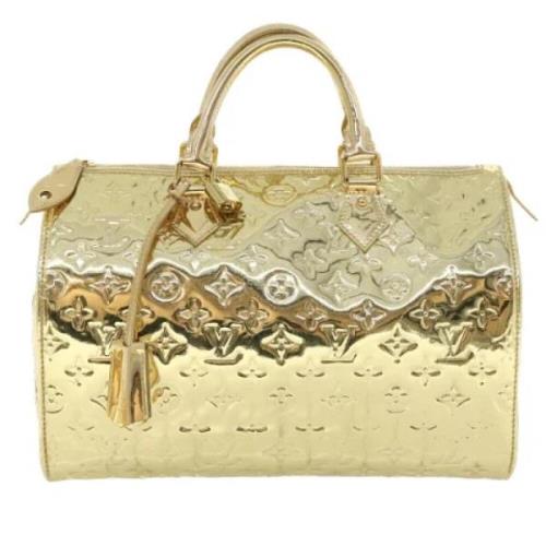 Pre-owned Leather handbags Louis Vuitton Vintage , Yellow , Dames