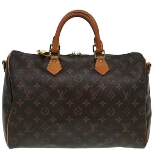 Pre-owned Canvas handbags Louis Vuitton Vintage , Brown , Dames