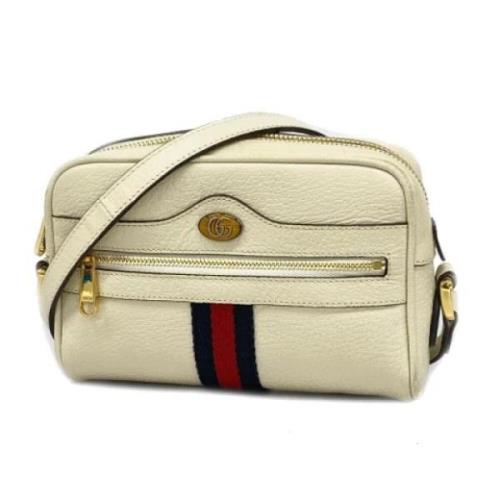 Pre-owned Leather gucci-bags Gucci Vintage , Beige , Dames