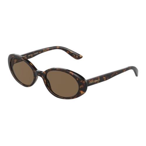 Stijlvolle zonnebril Dg4443 in bruin Dolce & Gabbana , Brown , Dames