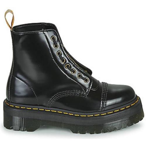 Vegan Sinclair Zwarte Enkellaarzen Dr. Martens , Black , Dames