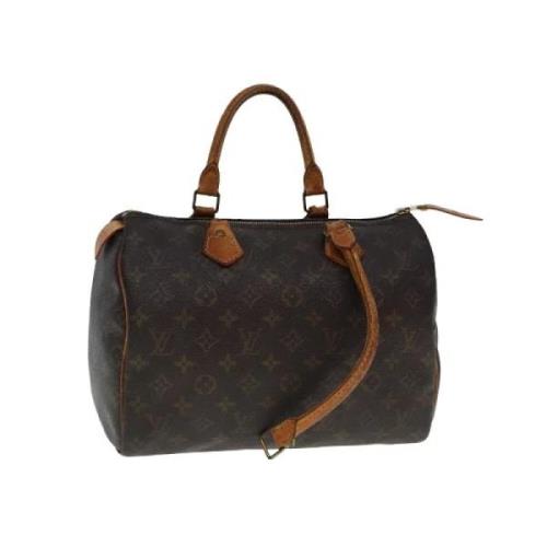 Pre-owned Canvas handbags Louis Vuitton Vintage , Brown , Dames