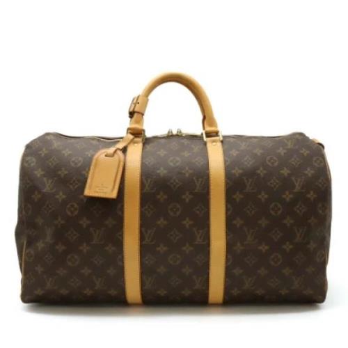 Pre-owned Canvas handbags Louis Vuitton Vintage , Brown , Dames