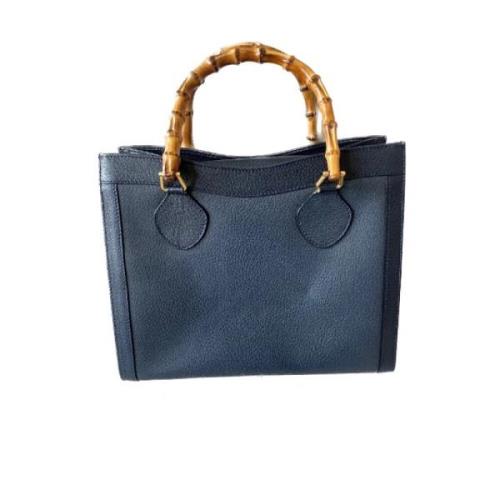 Pre-owned Leather gucci-bags Gucci Vintage , Blue , Dames