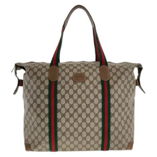 Pre-owned Canvas gucci-bags Gucci Vintage , Brown , Dames