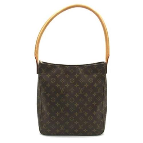 Pre-owned Canvas handbags Louis Vuitton Vintage , Brown , Dames