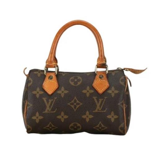 Pre-owned Canvas handbags Louis Vuitton Vintage , Brown , Dames