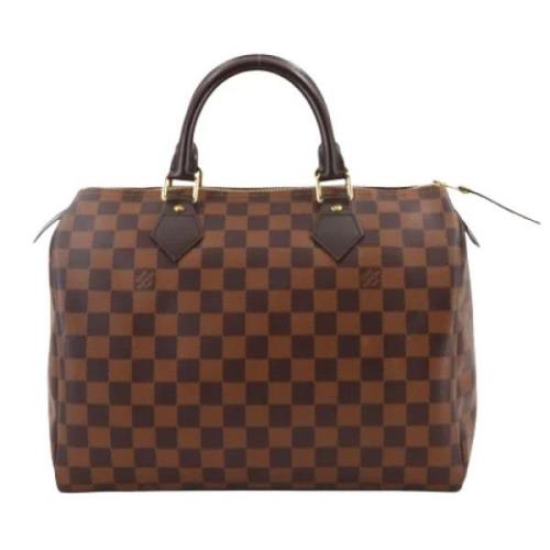 Pre-owned Canvas handbags Louis Vuitton Vintage , Brown , Dames