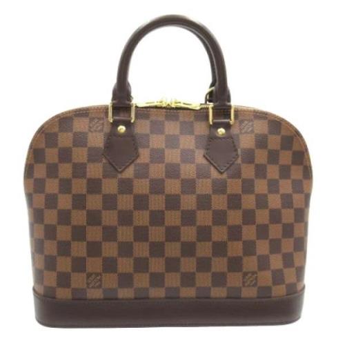 Pre-owned Canvas handbags Louis Vuitton Vintage , Brown , Dames