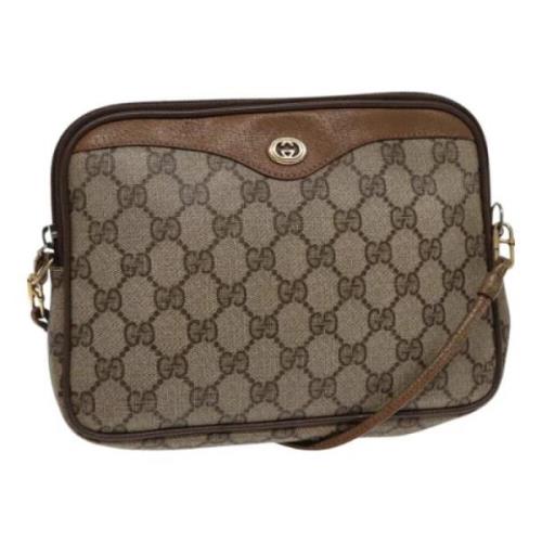 Pre-owned Leather gucci-bags Gucci Vintage , Beige , Dames