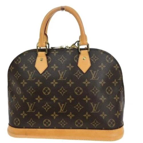 Pre-owned Canvas handbags Louis Vuitton Vintage , Brown , Dames