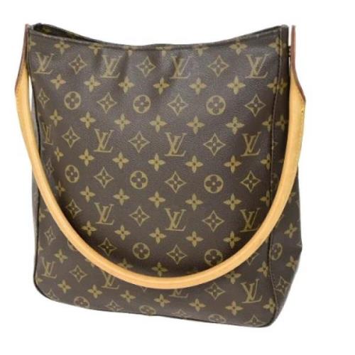 Pre-owned Canvas handbags Louis Vuitton Vintage , Brown , Dames