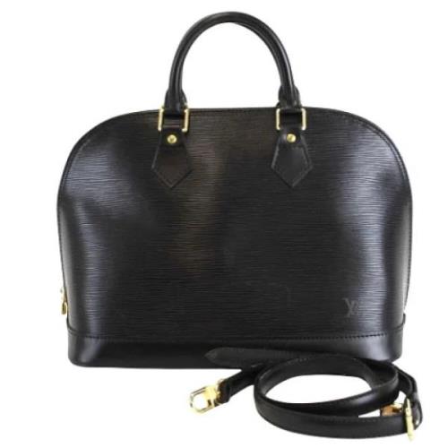 Pre-owned Leather handbags Louis Vuitton Vintage , Black , Dames