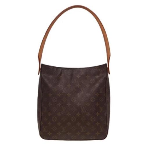 Pre-owned Canvas handbags Louis Vuitton Vintage , Brown , Dames