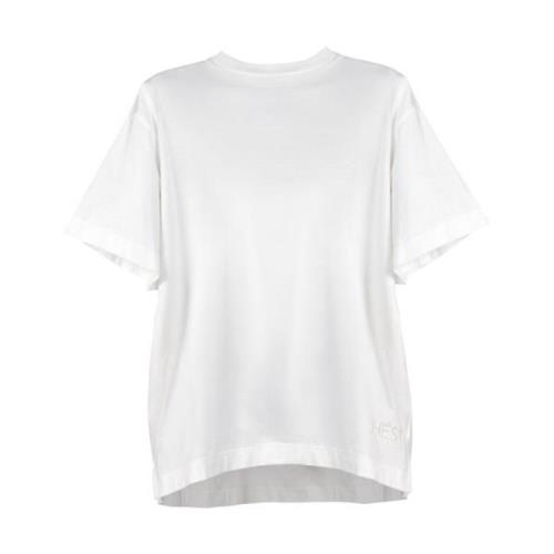 Comfortabele Katoenen T-shirt Hést , White , Dames