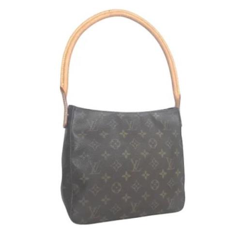 Pre-owned Canvas handbags Louis Vuitton Vintage , Brown , Dames