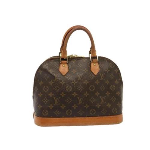 Pre-owned Canvas handbags Louis Vuitton Vintage , Brown , Dames