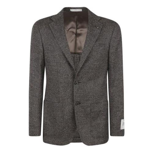 Bruine Jas met Donegal Details Corneliani , Brown , Heren