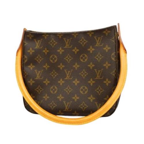 Pre-owned Canvas handbags Louis Vuitton Vintage , Brown , Dames