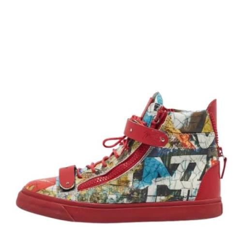 Pre-owned Leather sneakers Giuseppe Zanotti Pre-owned , Multicolor , H...