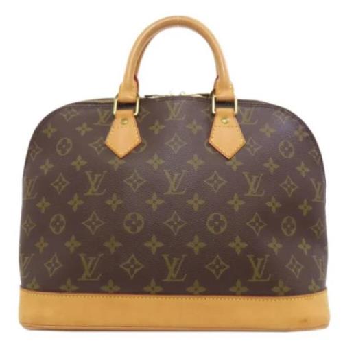 Pre-owned Canvas handbags Louis Vuitton Vintage , Brown , Dames