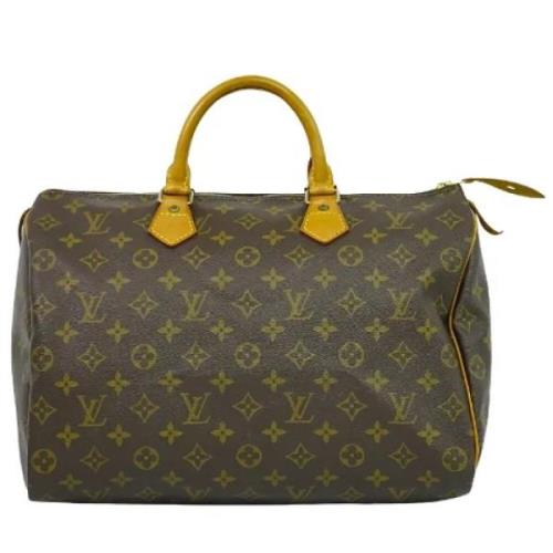 Pre-owned Canvas handbags Louis Vuitton Vintage , Brown , Dames