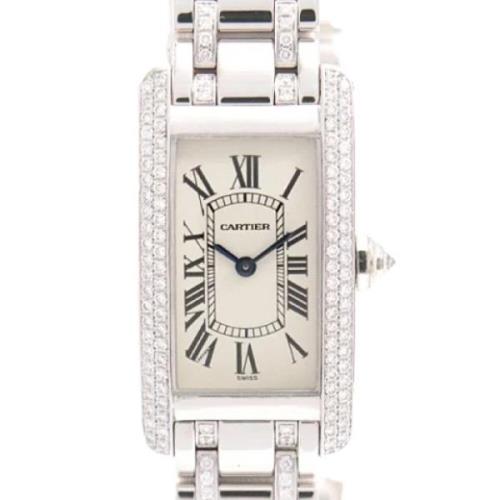 Pre-owned Metal watches Cartier Vintage , Gray , Dames