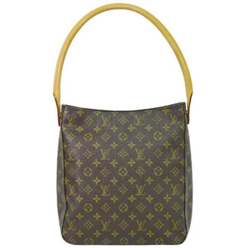 Pre-owned Canvas handbags Louis Vuitton Vintage , Brown , Dames