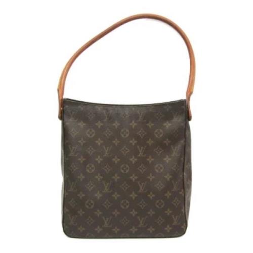 Pre-owned Canvas handbags Louis Vuitton Vintage , Brown , Dames