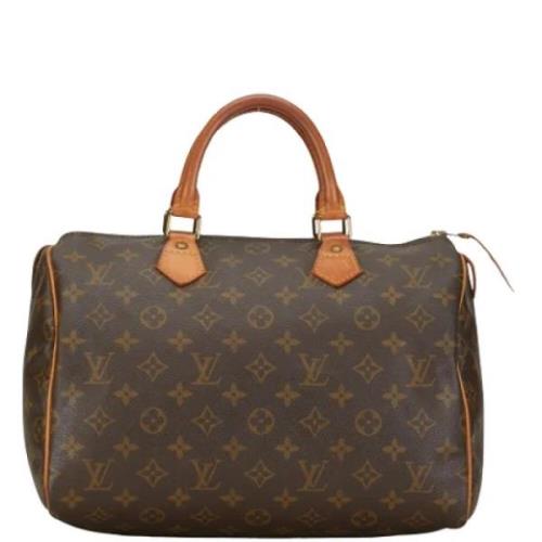 Pre-owned Canvas handbags Louis Vuitton Vintage , Brown , Dames