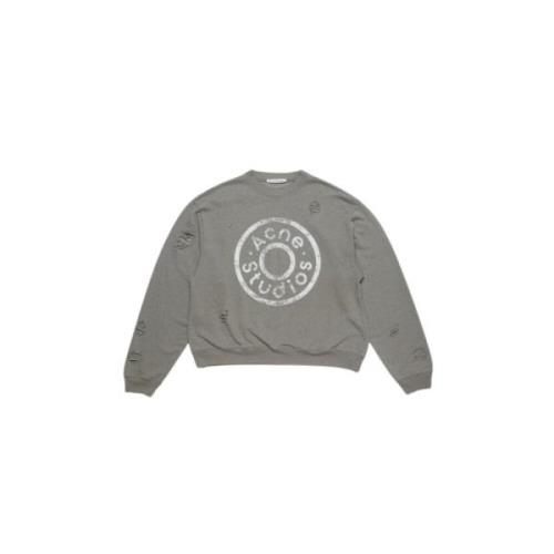 Casual Sweatshirt voor Dagelijks Gebruik Acne Studios , Gray , Heren