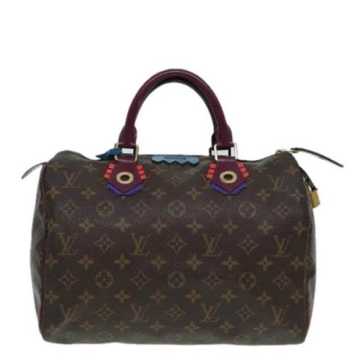 Pre-owned Canvas handbags Louis Vuitton Vintage , Brown , Dames