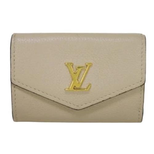 Pre-owned Leather wallets Louis Vuitton Vintage , Gray , Dames