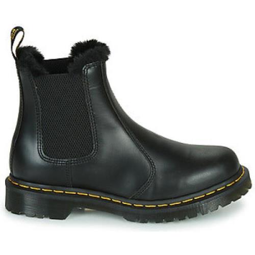 Dames Leren Laarzen Zwart Leonore Dr. Martens , Black , Dames