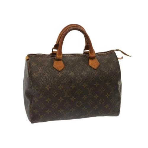 Pre-owned Canvas handbags Louis Vuitton Vintage , Brown , Dames