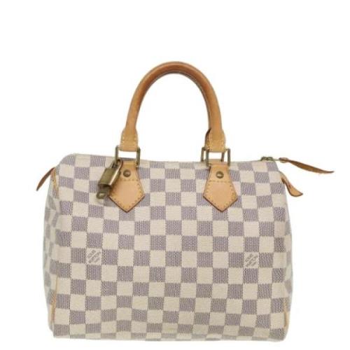 Pre-owned Canvas handbags Louis Vuitton Vintage , Beige , Dames