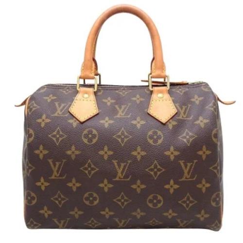 Pre-owned Canvas handbags Louis Vuitton Vintage , Brown , Dames