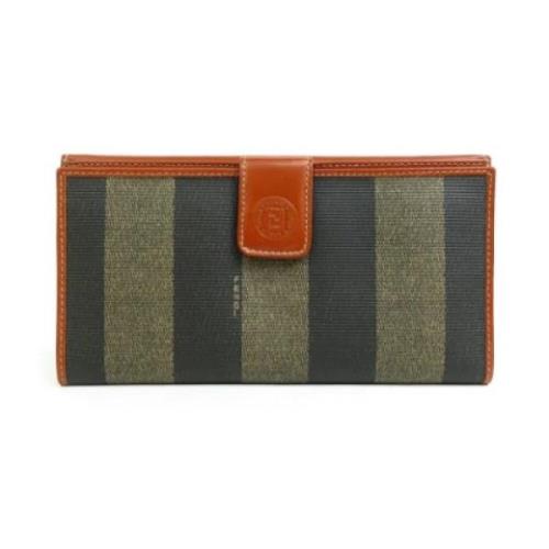 Pre-owned Canvas wallets Fendi Vintage , Brown , Dames