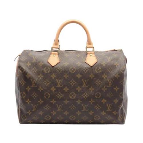 Pre-owned Canvas handbags Louis Vuitton Vintage , Brown , Dames