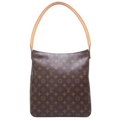 Pre-owned Canvas handbags Louis Vuitton Vintage , Brown , Dames