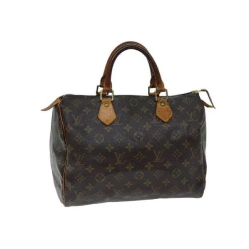 Pre-owned Canvas handbags Louis Vuitton Vintage , Brown , Dames