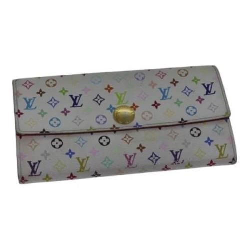 Pre-owned Canvas wallets Louis Vuitton Vintage , White , Dames