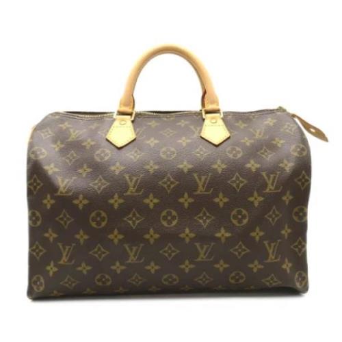 Pre-owned Canvas handbags Louis Vuitton Vintage , Brown , Dames