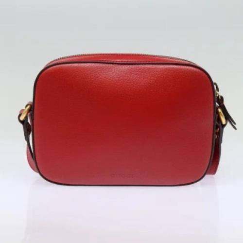 Pre-owned Leather gucci-bags Gucci Vintage , Red , Dames