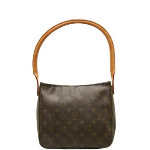 Pre-owned Canvas handbags Louis Vuitton Vintage , Brown , Dames